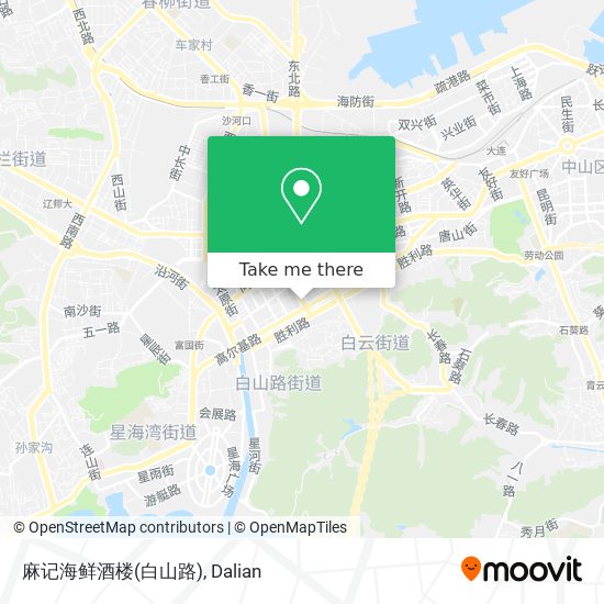 麻记海鲜酒楼(白山路) map