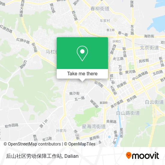 后山社区劳动保障工作站 map