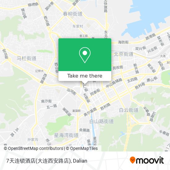 7天连锁酒店(大连西安路店) map