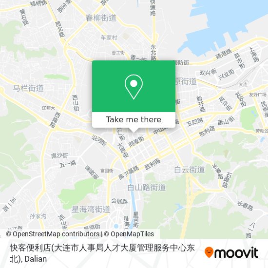 快客便利店(大连市人事局人才大厦管理服务中心东北) map