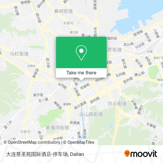 大连昱圣苑国际酒店-停车场 map