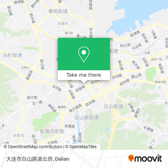 大连市白山路派出所 map