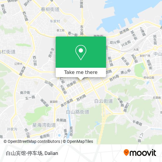 白山宾馆-停车场 map