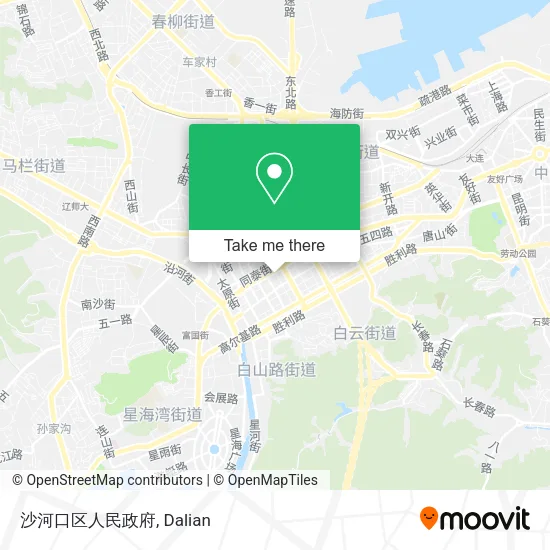 沙河口区人民政府 map