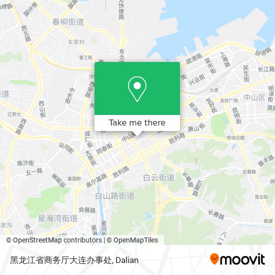 黑龙江省商务厅大连办事处 map