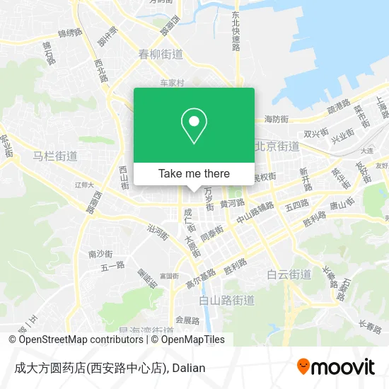 成大方圆药店(西安路中心店) map