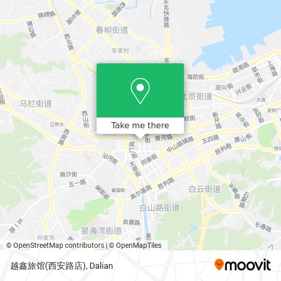 越鑫旅馆(西安路店) map