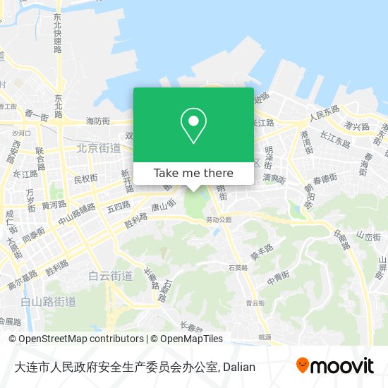 大连市人民政府安全生产委员会办公室 map