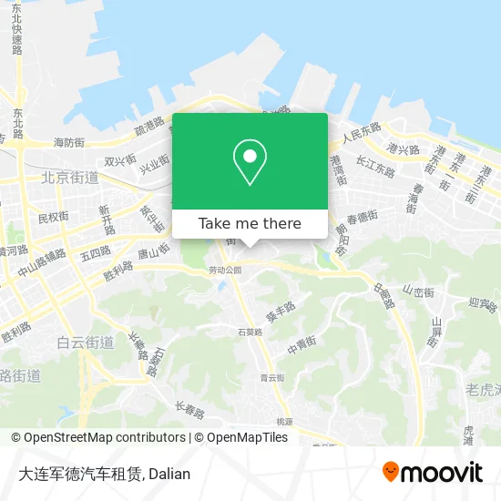 大连军德汽车租赁 map