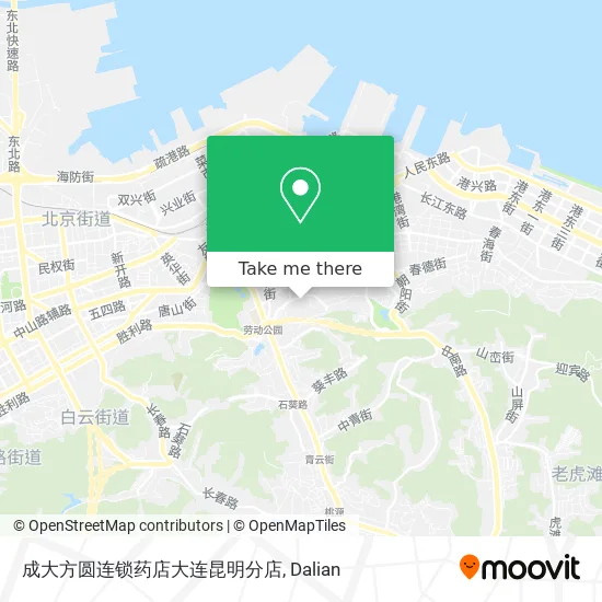 成大方圆连锁药店大连昆明分店 map