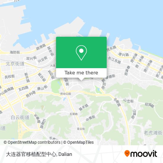 大连器官移植配型中心 map