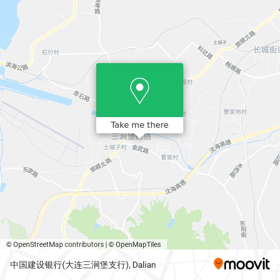 中国建设银行(大连三涧堡支行) map