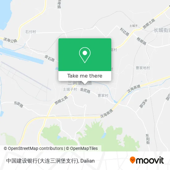 中国建设银行(大连三涧堡支行) map