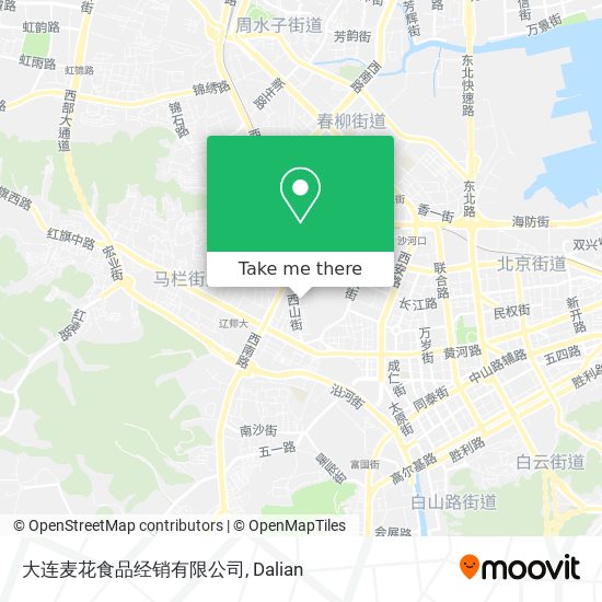 大连麦花食品经销有限公司 map