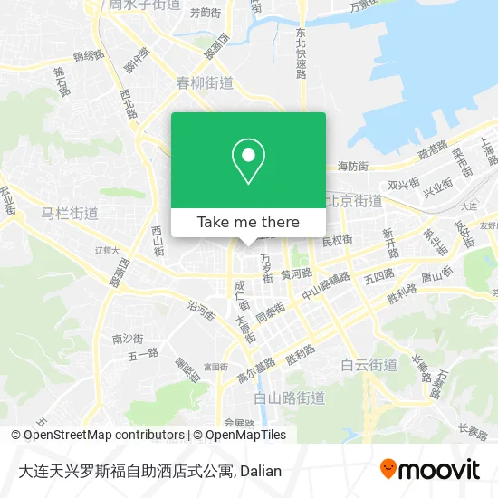 大连天兴罗斯福自助酒店式公寓 map