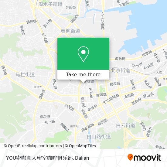 YOU密咖真人密室咖啡俱乐部 map