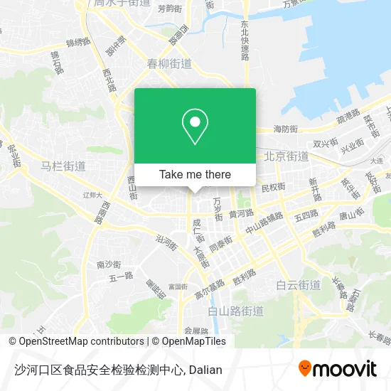 沙河口区食品安全检验检测中心 map