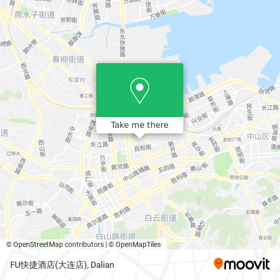 FU快捷酒店(大连店) map