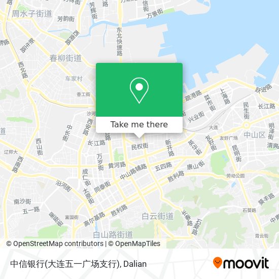 中信银行(大连五一广场支行) map