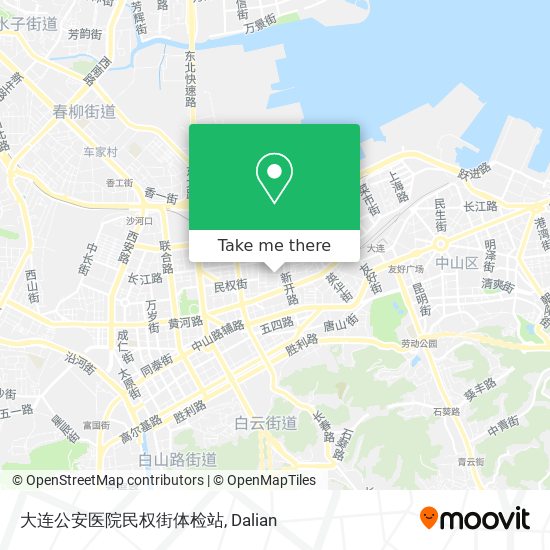 大连公安医院民权街体检站 map