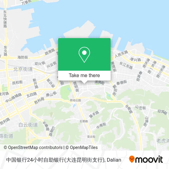 中国银行24小时自助银行(大连昆明街支行) map