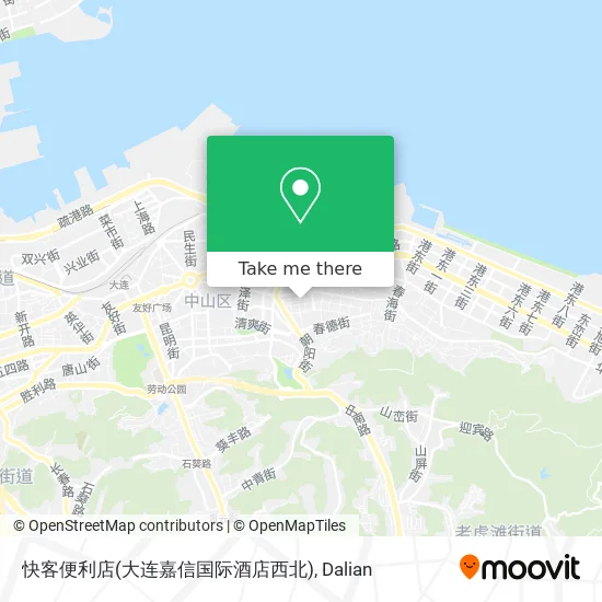 快客便利店(大连嘉信国际酒店西北) map