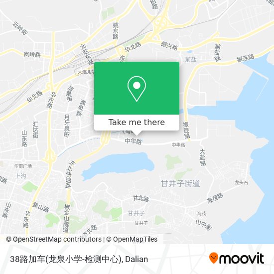 38路加车(龙泉小学-检测中心) map