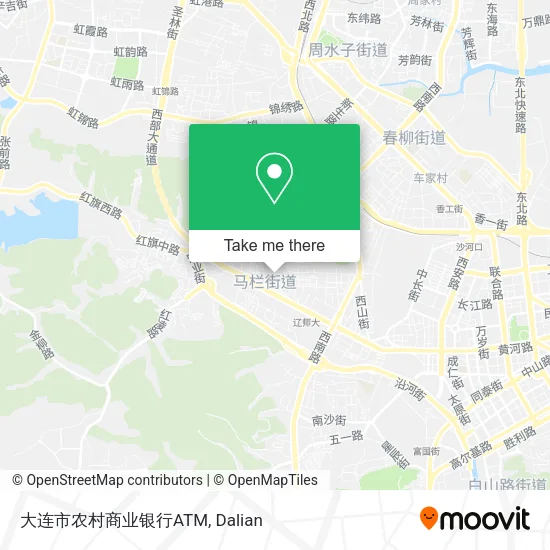 大连市农村商业银行ATM map