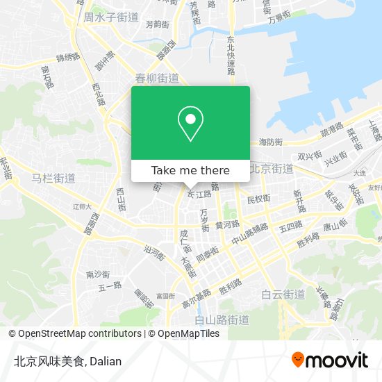 北京风味美食 map