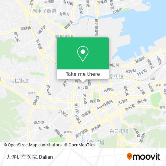 大连机车医院 map