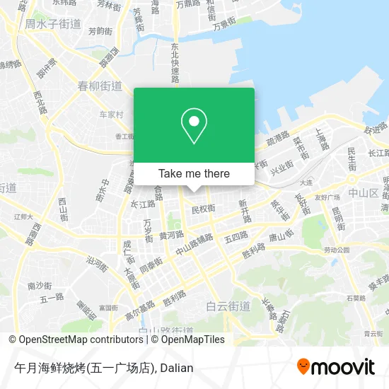 午月海鲜烧烤(五一广场店) map