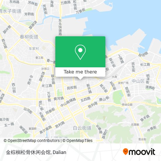 金棕榈松骨休闲会馆 map