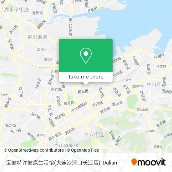 宝健特许健康生活馆(大连沙河口长江店) map