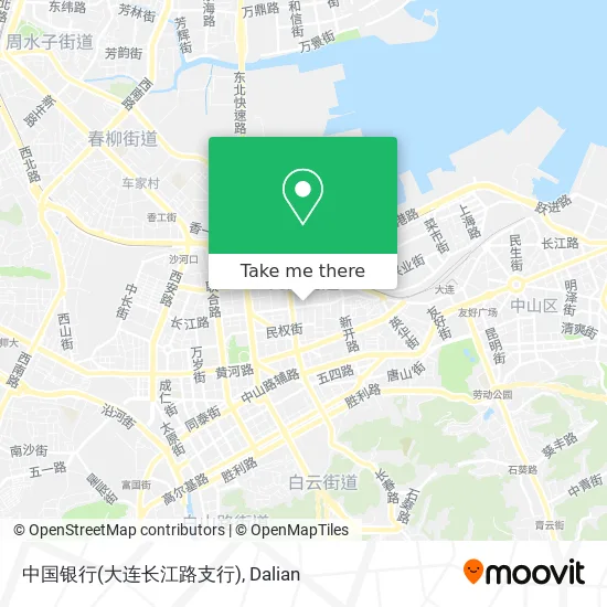 中国银行(大连长江路支行) map