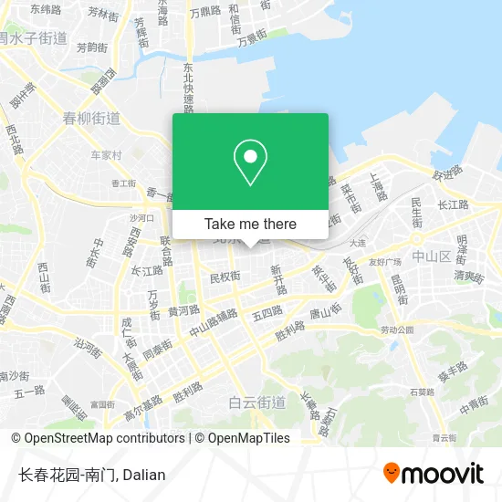 长春花园-南门 map