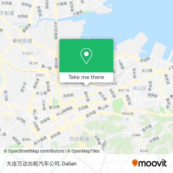 大连万达出租汽车公司 map