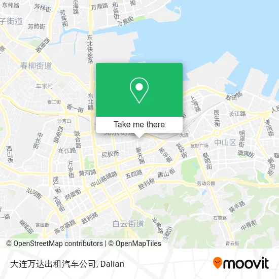 大连万达出租汽车公司 map