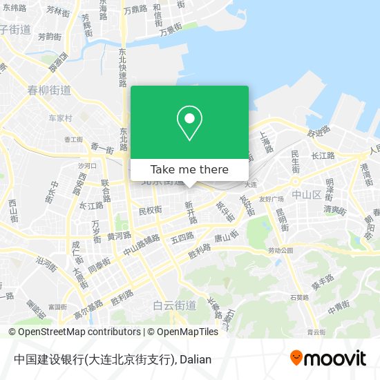中国建设银行(大连北京街支行) map