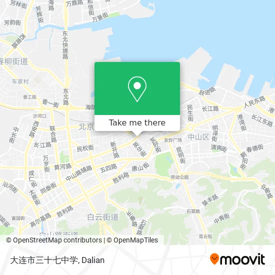 大连市三十七中学 map