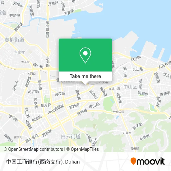 中国工商银行(西岗支行) map