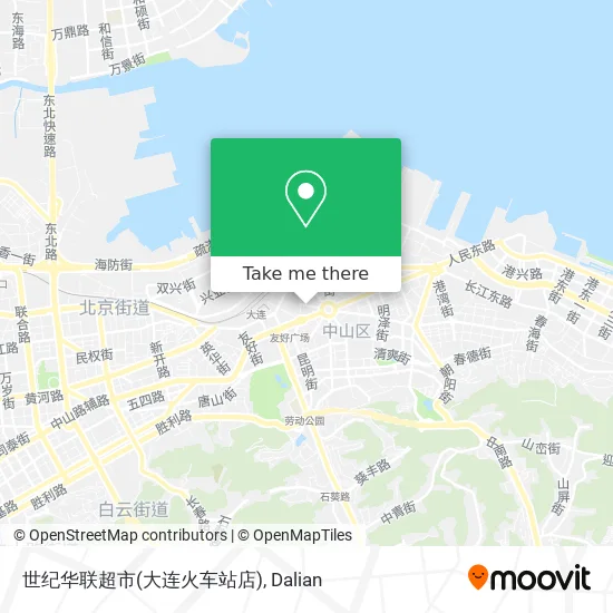世纪华联超市(大连火车站店) map