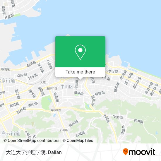 大连大学护理学院 map