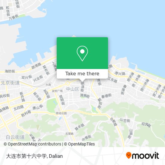 大连市第十六中学 map
