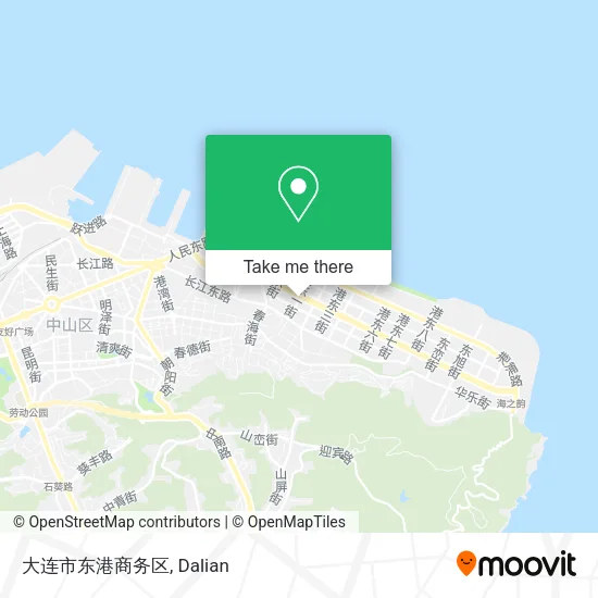 大连市东港商务区 map
