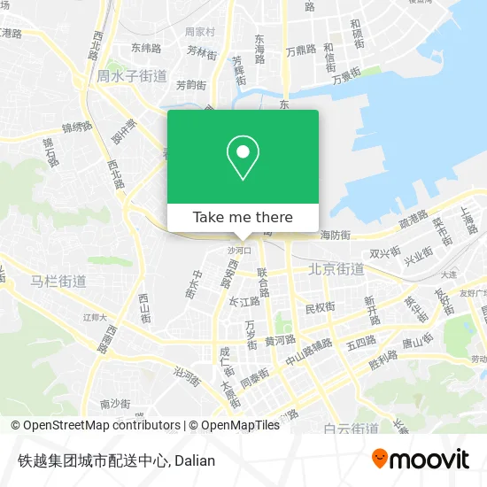 铁越集团城市配送中心 map