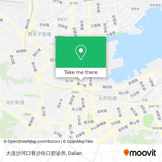 大连沙河口香沙街口腔诊所 map