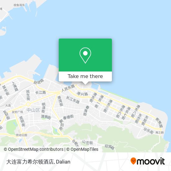 大连富力希尔顿酒店 map