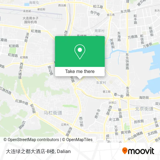 大连绿之都大酒店-B楼 map