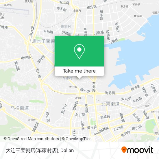 大连三宝粥店(车家村店) map