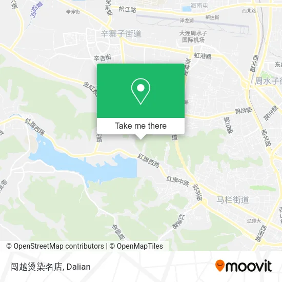 闯越烫染名店 map